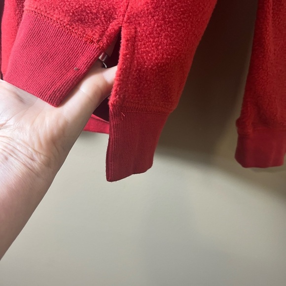 Coca-Cola Spellout Retro Red Fleece Graphic Hoodie Size Medium Streetwear - Picture 9 of 10